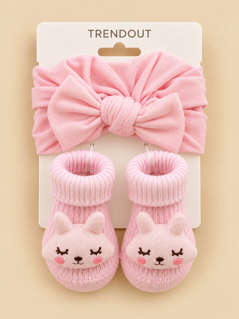 Sweet Dreams Baby Headband & Character Socks Set