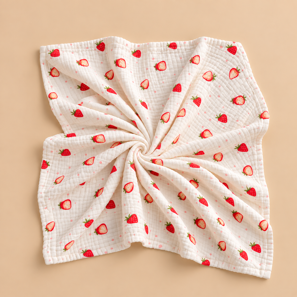 Soft Muslin Baby Blanket – Cute Printed Designs