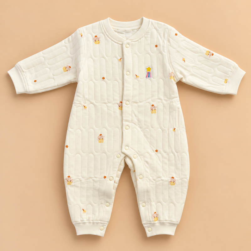 Cozy Quilted Baby Romper – 7 Adorable Prints