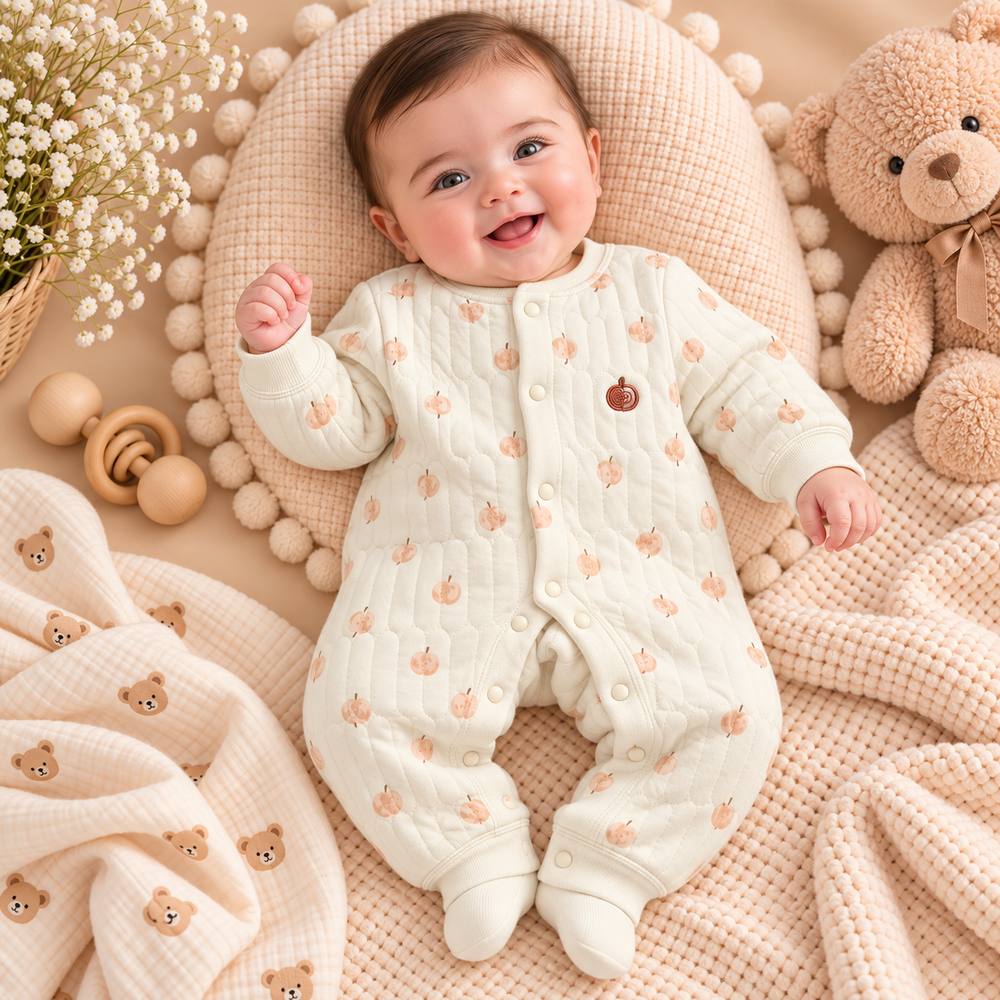 Cozy Quilted Baby Romper – 7 Adorable Prints