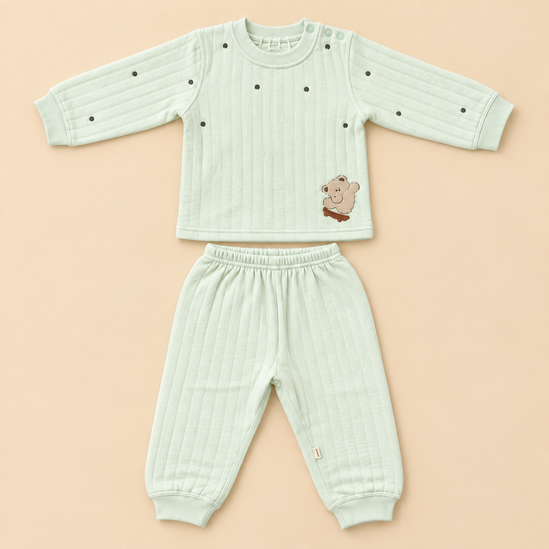 Cozy Teddy Textured 2-Piece Baby Set