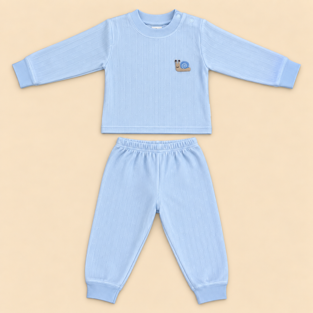 Cozy Ribbed Velvet Baby 2-Piece Set – Assorted Colors