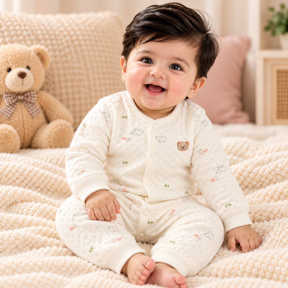 Cozy Quilted Baby Two-Piece Set – 6 Cute Prints