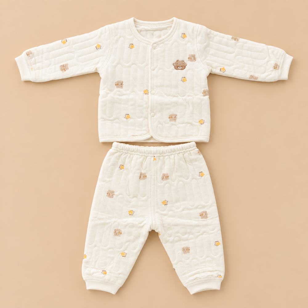 Cozy Quilted Baby Two-Piece Set – 6 Cute Prints