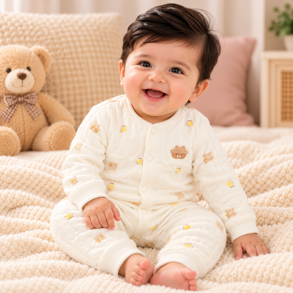 Cozy Quilted Baby Two-Piece Set – 6 Cute Prints