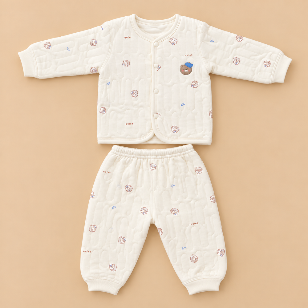 Cozy Quilted Baby Two-Piece Set – 6 Cute Prints