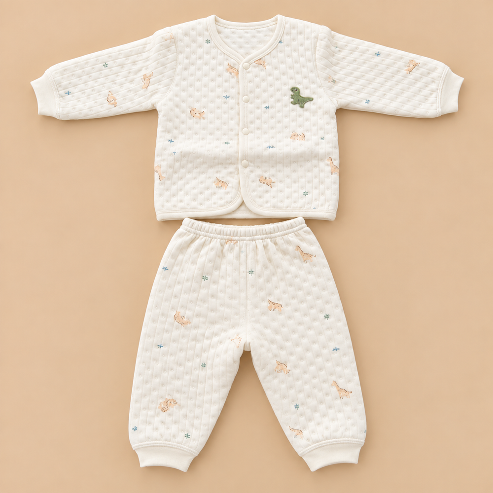 Cozy Quilted Baby Two-Piece Set – 6 Cute Prints