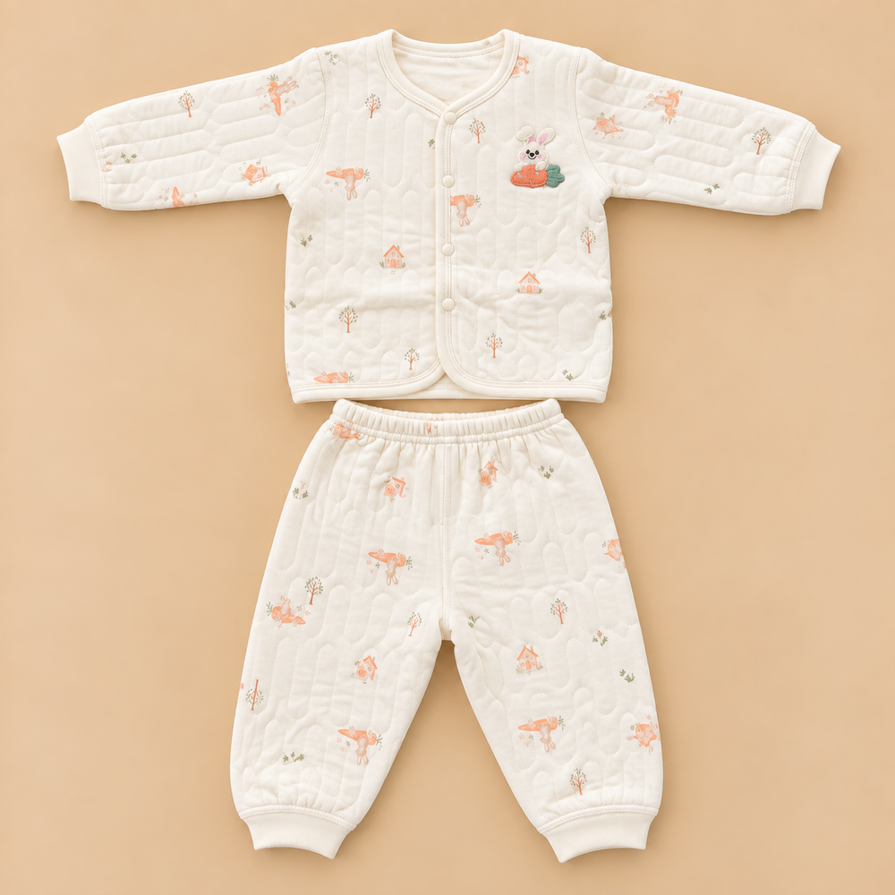 Cozy Quilted Baby Two-Piece Set – 6 Cute Prints