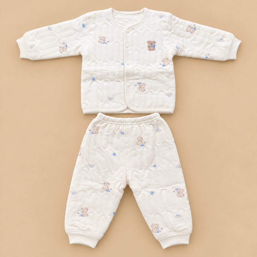 Cozy Quilted Baby Two-Piece Set – 6 Cute Prints