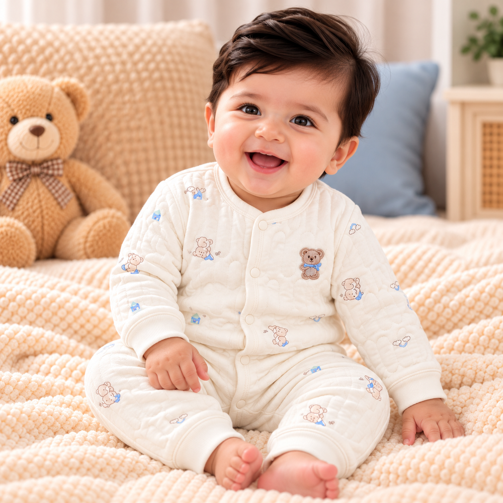 Cozy Quilted Baby Two-Piece Set – 6 Cute Prints